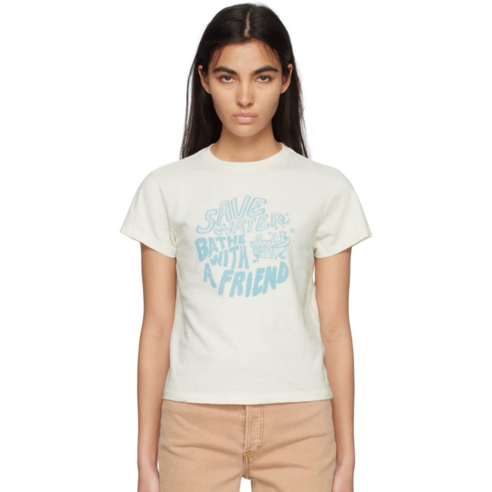 NWT Re/Done Classic “Save Water” T-shirt